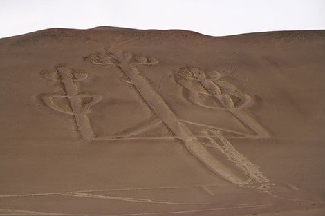 Тот самый рисунок на земле.. 
Предтеча — линий в пустыне Наска.. Ика, Перу