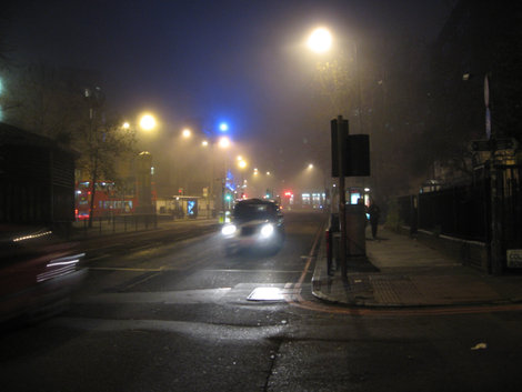Туман Лондон, Великобритания