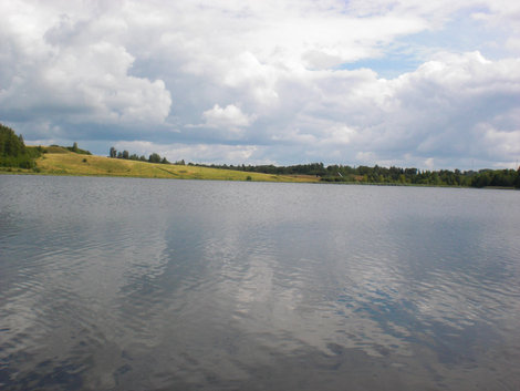 Городищенское озеро Изборск, Россия