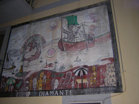 Diamante. Murales Скалеа, Италия