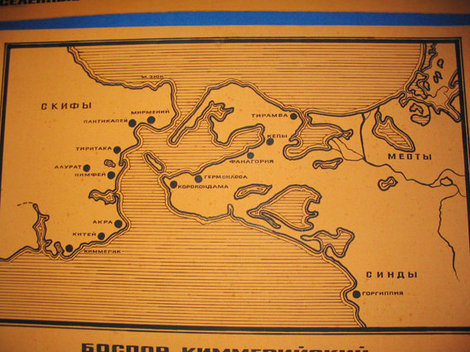 Карта боспорского царства Темрюк, Россия