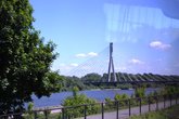 Самый интересный мост Варшавы — вот этот, в обиходе именуемый струнным.