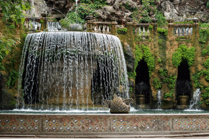 фонтаны в парке виллы д’Эсте Тиволи, Италия