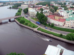 Вид с башни на город и Финский залив