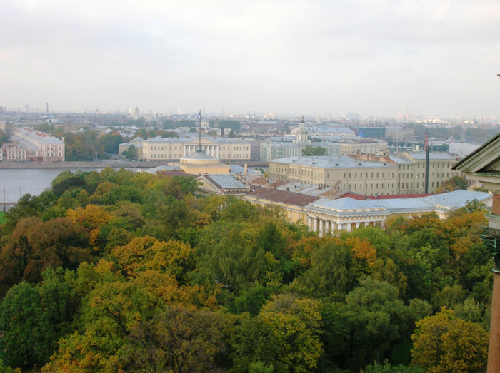 Вид с колоннады Исакия Санкт-Петербург, Россия