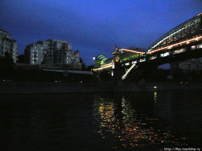 Вечерняя Москва-река Москва, Россия