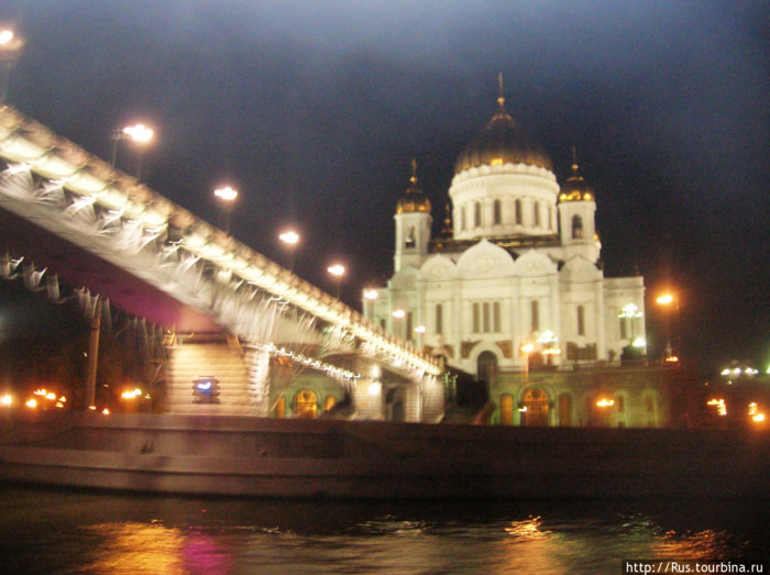 Вечерняя Москва-река Москва, Россия