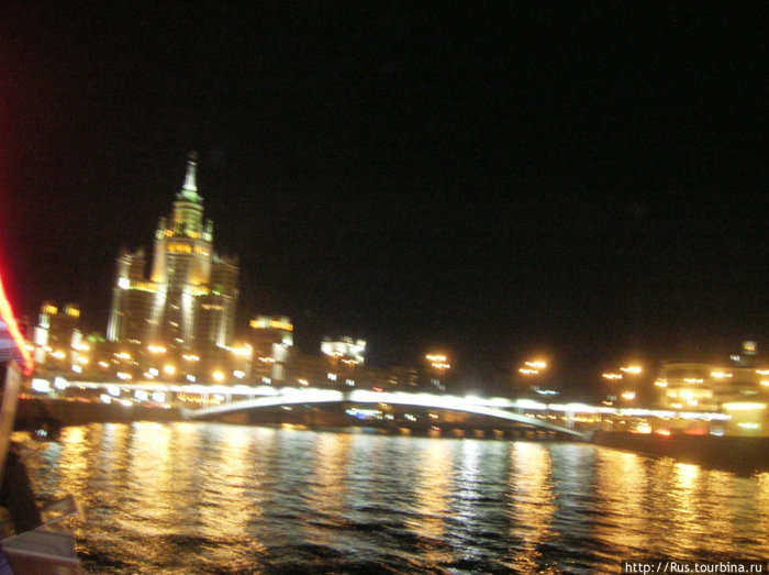 Вечерняя Москва-река Москва, Россия