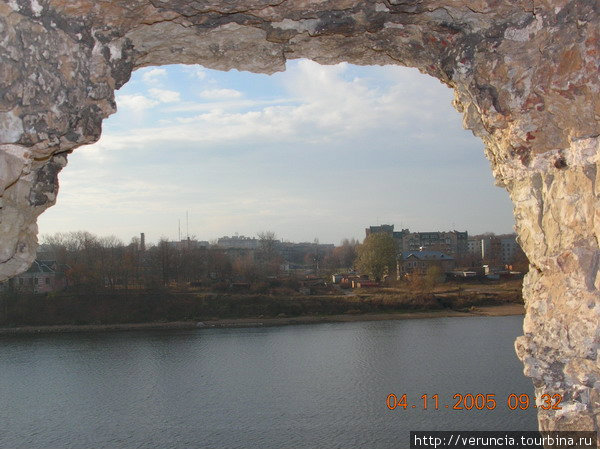 Вид на город и реку Великую Псков, Россия