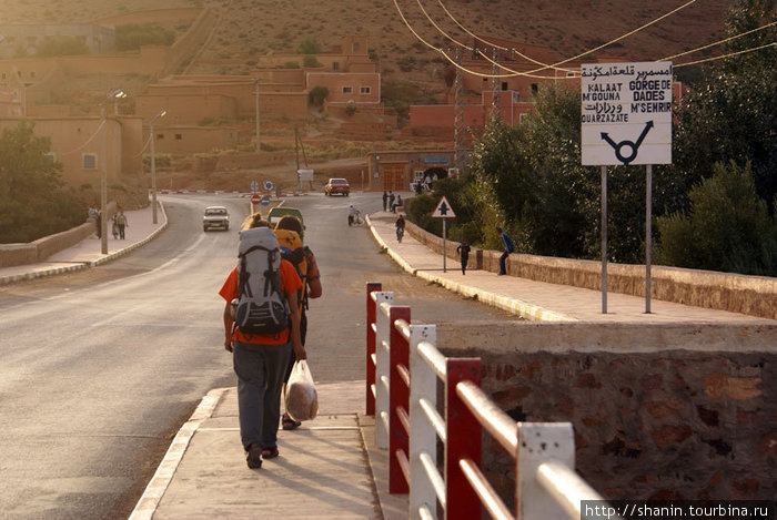 Выходим из Бульмана в сторону каньона Додес Бульман, Марокко