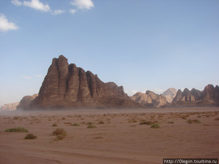 Песчаная бурька Пустыня Вади Рам, Иордания