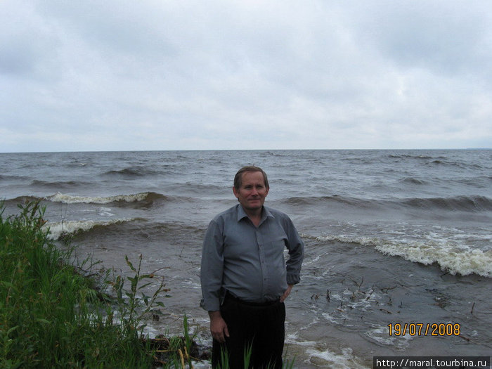 Разгулялось Рыбинское море Ярославская область, Россия