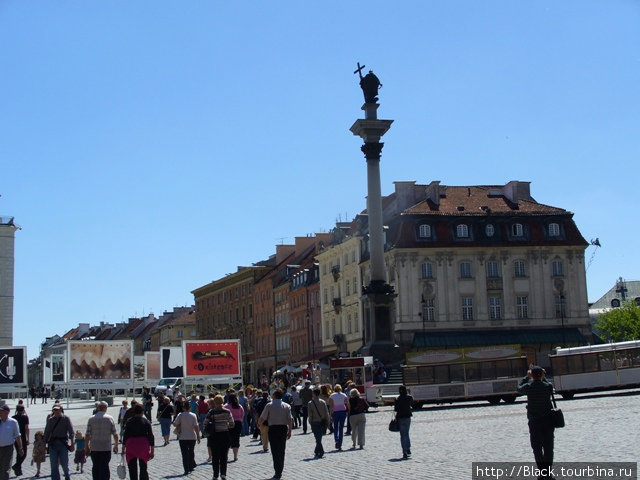 Колонна Сигизмунда на Замковой площади Варшава, Польша