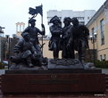 Памятник основателям крепости святителя Дмитрия Ростовского, то есть, другими словами, той самой крепости, из которой потом вырос город Ростов-на-Дону.