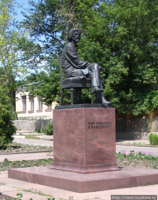 Памятник Крамскому — самому знаменитому уроженцу Острогожска Острогожск, Россия