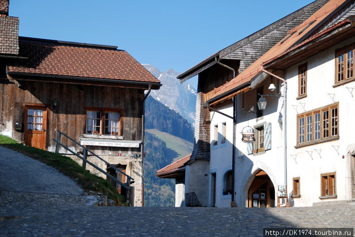 Живописная сырная деревня Грюйер, Швейцария