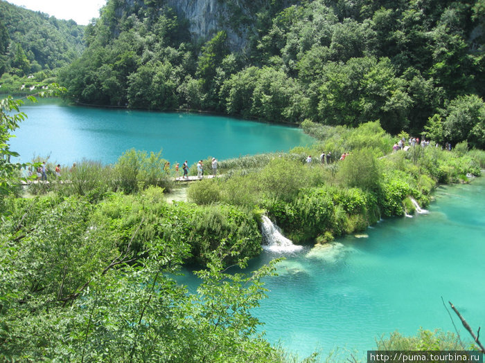 только один недостаток — очень много туристов... Национальный парк Плитвицкие озёра, Хорватия