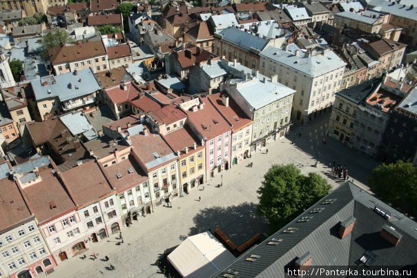 Вид со смотровой площадки на Ратуше