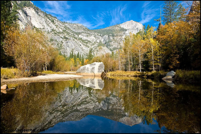 А вот собственно и само Mirror Lake Йосемити Национальный Парк, CША