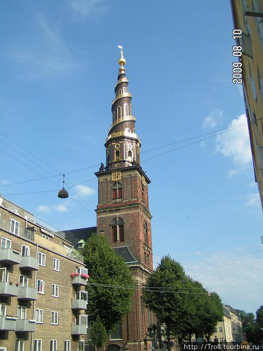 Вот и башня номер один, в Кристиансхавне Копенгаген, Дания