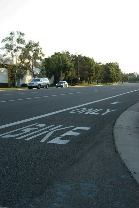 Почти на всех дорогах тут есть велосипедная полоса Штат Калифорния, CША