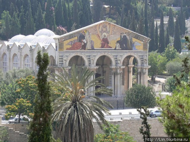 Гефсиманский сад и церковь Всех Наций Иерусалим, Израиль