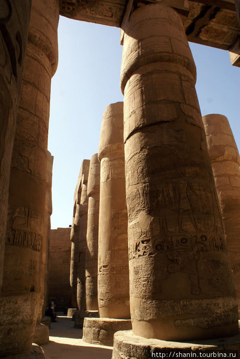 Колонны Карнакского храма Луксор, Египет