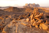 В пустыне Вади-Рум на закате