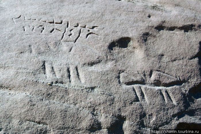 Древние (или не очень) надписи на камне в пустыне Вади-Рум Пустыня Вади Рам, Иордания