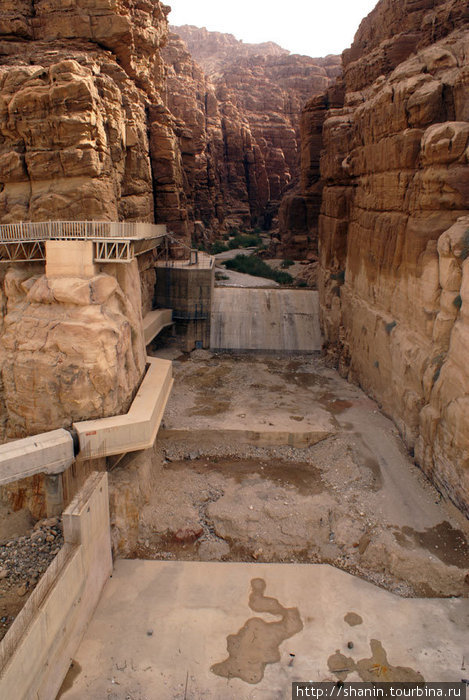 В каньоне Вади Муджеб у его выхода к Мертвому морю Провинция Карак, Иордания