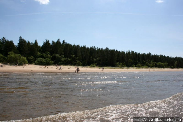 пляж в Нарва-Йыессу Нарва-Йыэсуу, Эстония