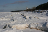 замерзшие волны в Финском заливе