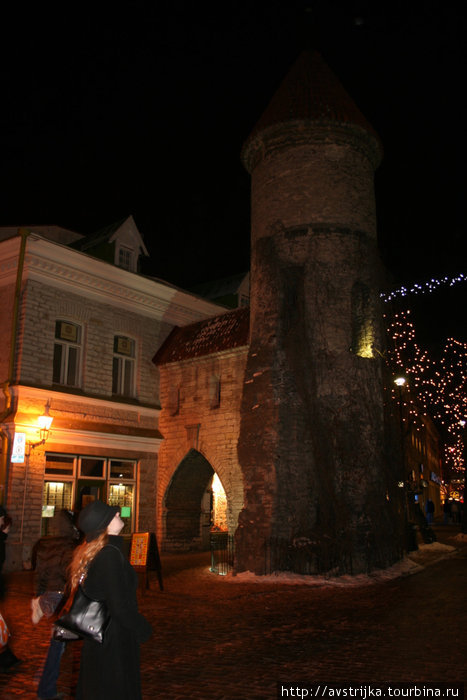 Старый Таллин ночью Таллин, Эстония