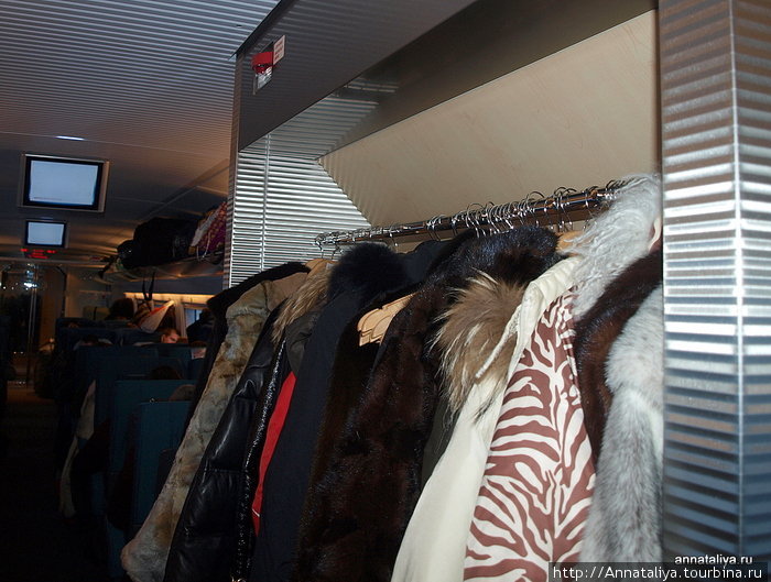 Еще в вагоне есть гардероб с вешалками, куда оказалось очень удобно сбагрить всю верхнюю одежду. Санкт-Петербург, Россия