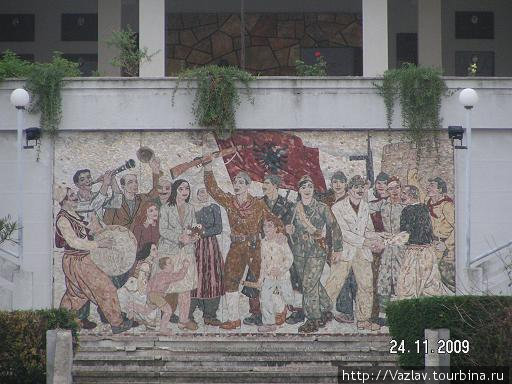 Мозаичное панно Встреча героев Дуррес, Албания