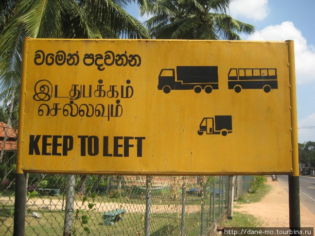 На Шри-Ланке движение левостороннее, к чему привыкнуть удается не сразу. Северо-Центральная провинция, Шри-Ланка