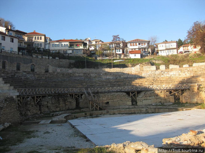Таинственный и полумрачный амфитеатр Охрид, Северная Македония
