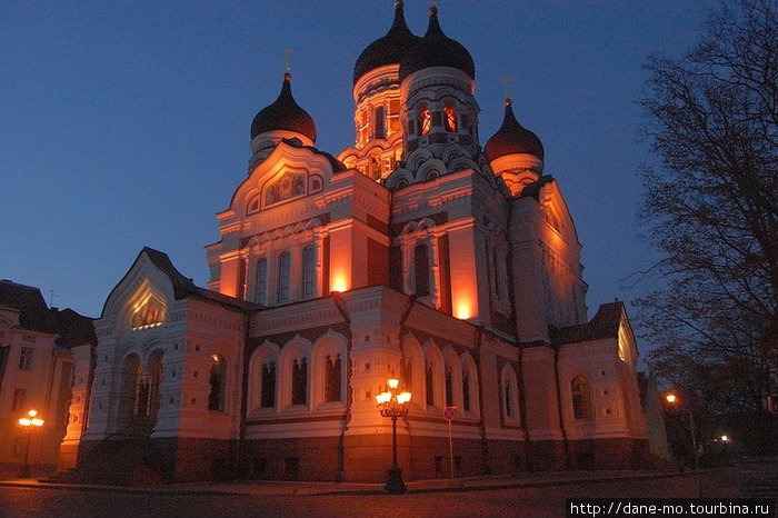 Вечерний город Таллин, Эстония