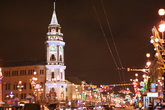 Невский пр.- самая праздничная улица города.