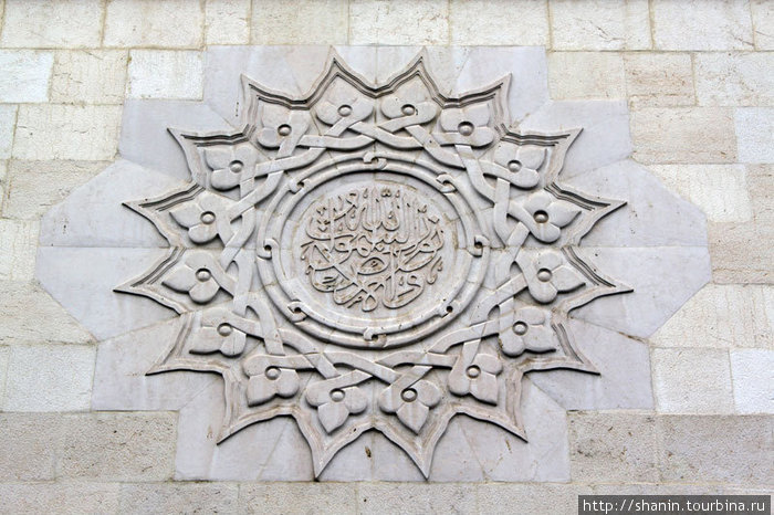 Украшение на стене мечети Дамаск, Сирия