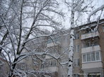 Снегопад в Москве. Северо-Западный административный округ.