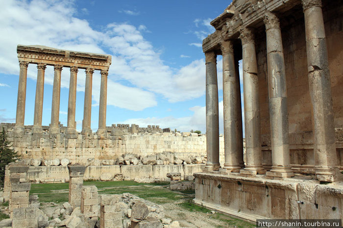 Колонны храмов Бахуса и Юпитера Баальбек (древний город), Ливан