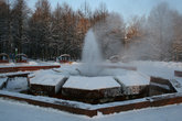 Муравьевский фонтан на территории курорта Старая Русса. Не замерзает даже в -30 гр.