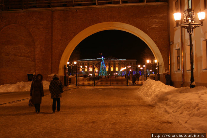 Праздничный вечер в Детинце Великий Новгород, Россия