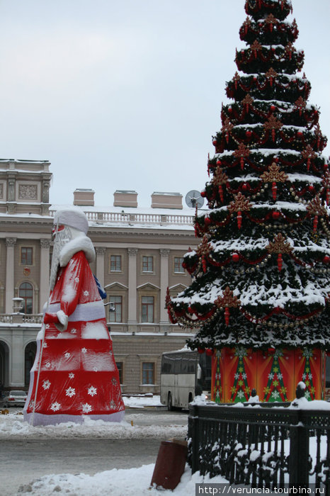 А эта ель украшает Сенатскую площадь. Санкт-Петербург, Россия