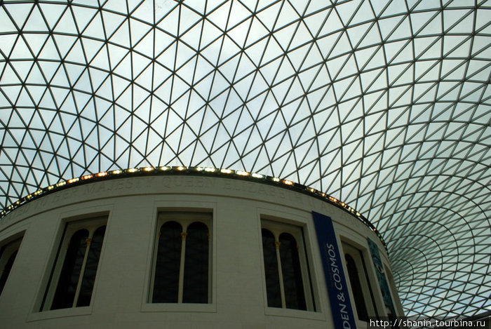 Крыша музея, взгляд изнутри Лондон, Великобритания