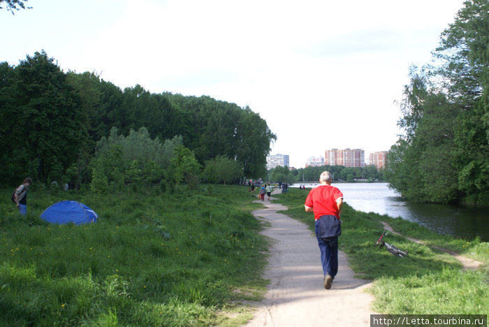 Московский парк в конце мая Москва, Россия