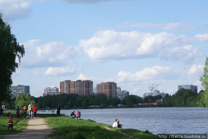 Московский парк в конце мая Москва, Россия