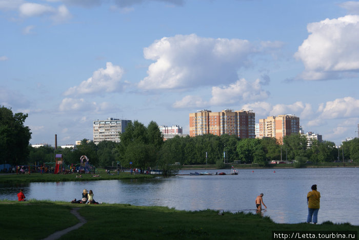 Московский парк в конце мая Москва, Россия