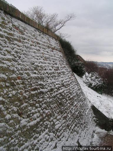 Стены в снегах Нови-Сад, Сербия